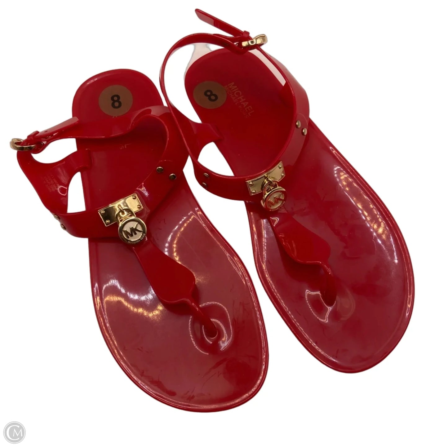 Sandals Flats By Cmc In Red, Size: 8