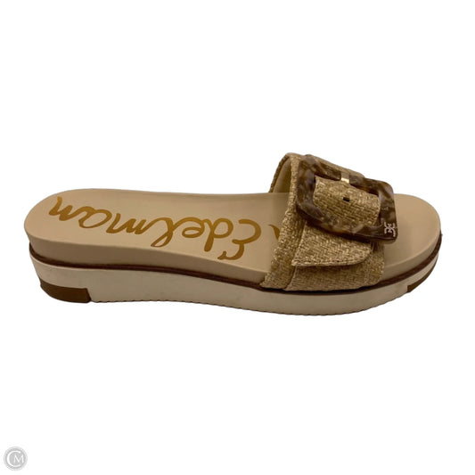 Sandals Flats By Sam Edelman In Tan, Size: 7.5