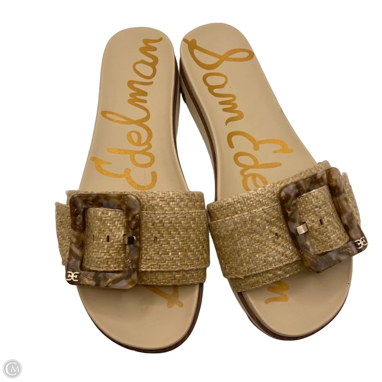 Sandals Flats By Sam Edelman In Tan, Size: 7.5