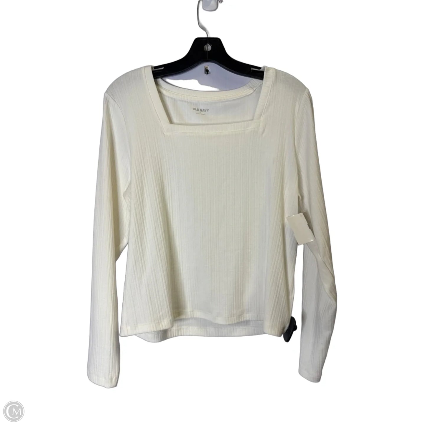Top Long Sleeve Basic By Old Navy In Cream, Size: Xl