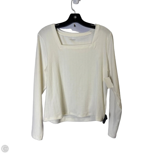 Top Long Sleeve Basic By Old Navy In Cream, Size: Xl