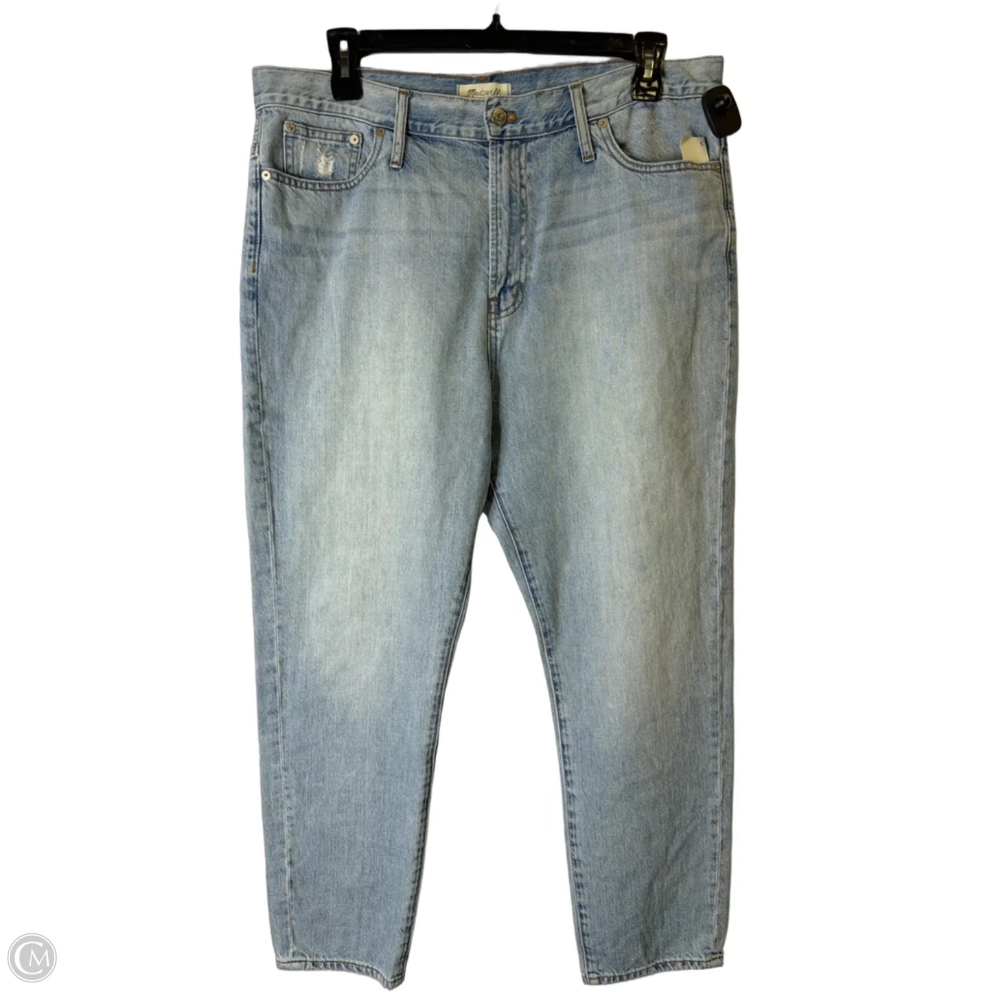 Jeans Straight By Madewell In Blue Denim, Size: 14