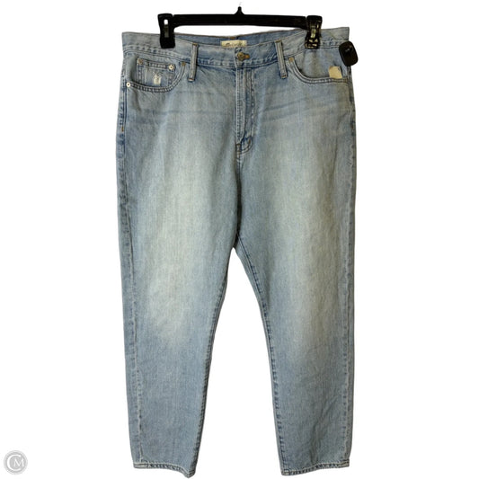 Jeans Straight By Madewell In Blue Denim, Size: 14