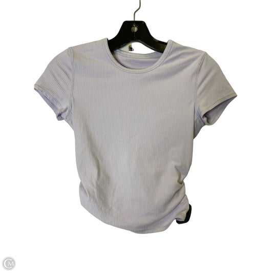 Athletic Top Short Sleeve By Lululemon In Purple, Size: Xs