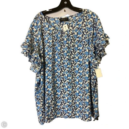 Top Short Sleeve By Lane Bryant In Blue, Size: 22