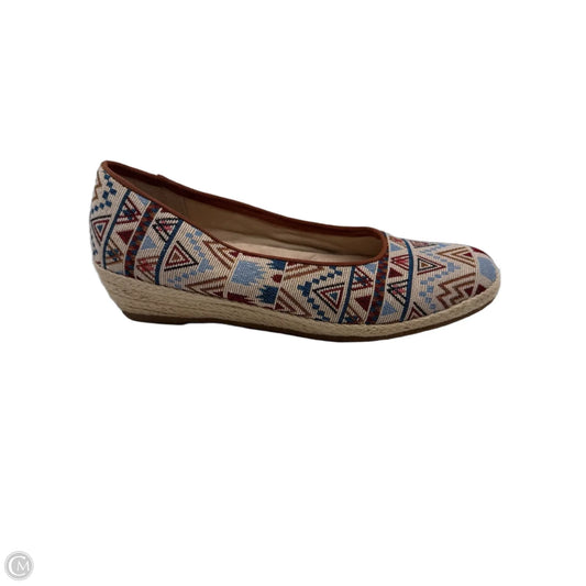Shoes Heels Wedge By Clothes Mentor In Multi-colored, Size: 9