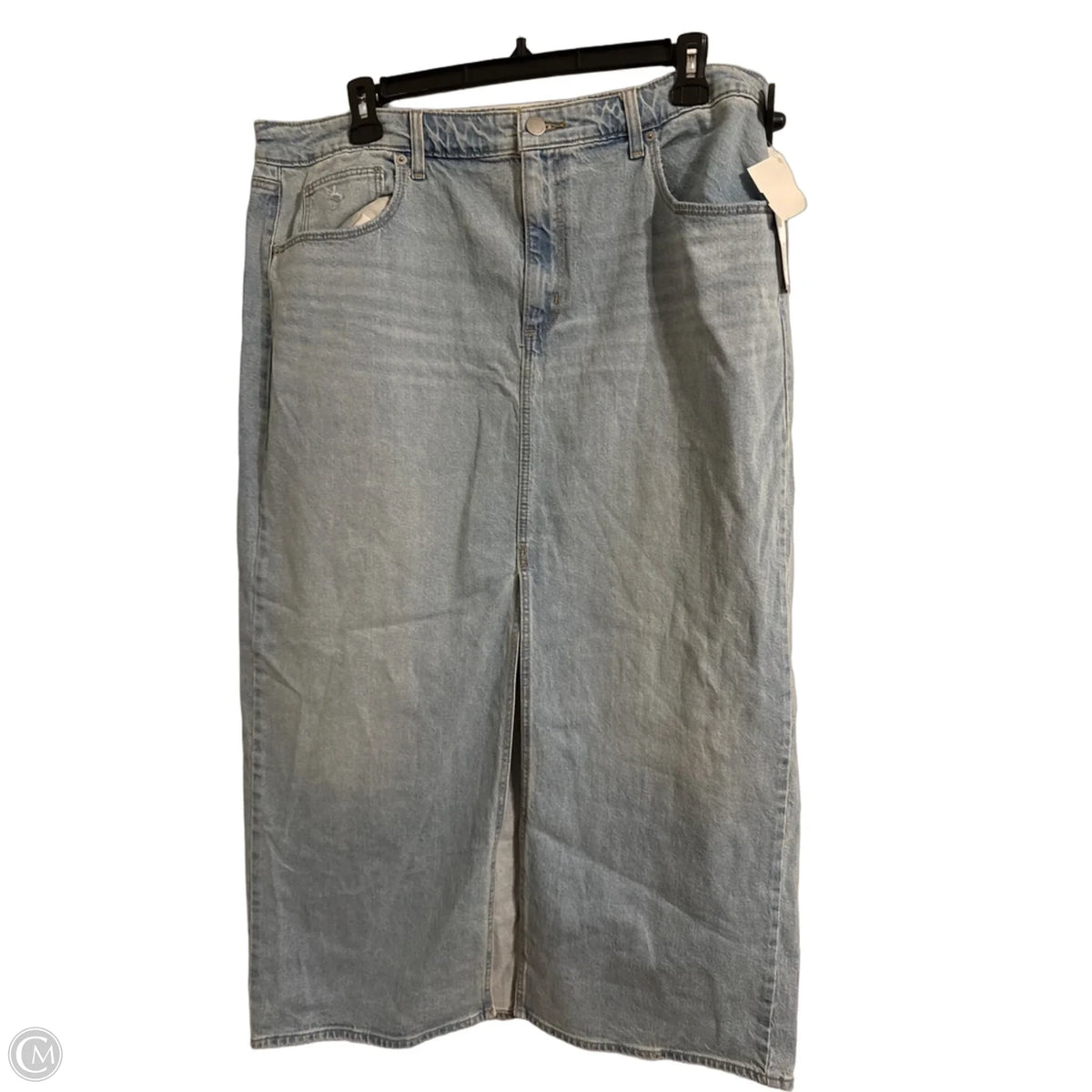 Skirt Maxi By Universal Thread In Blue Denim, Size: 18
