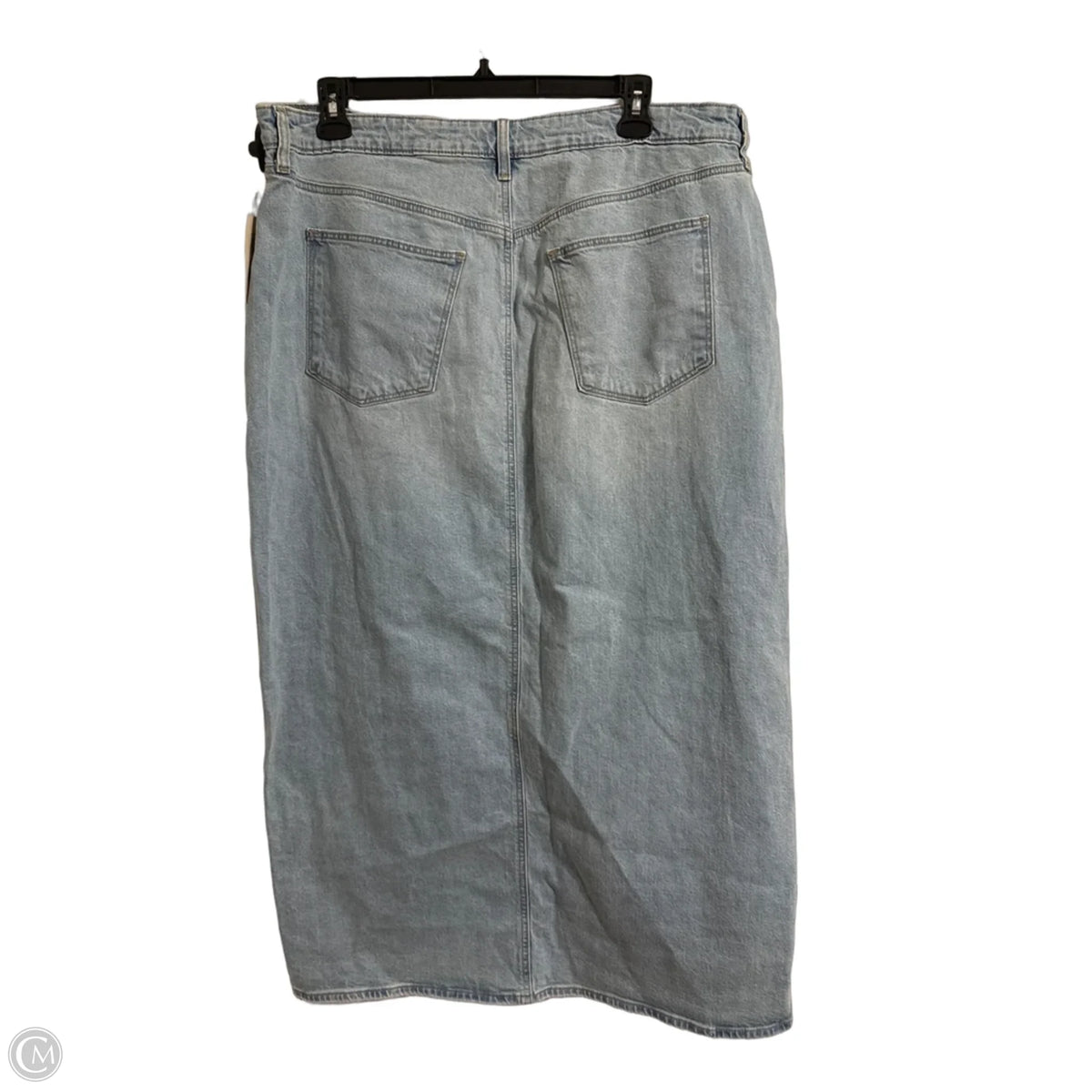 Skirt Maxi By Universal Thread In Blue Denim, Size: 18
