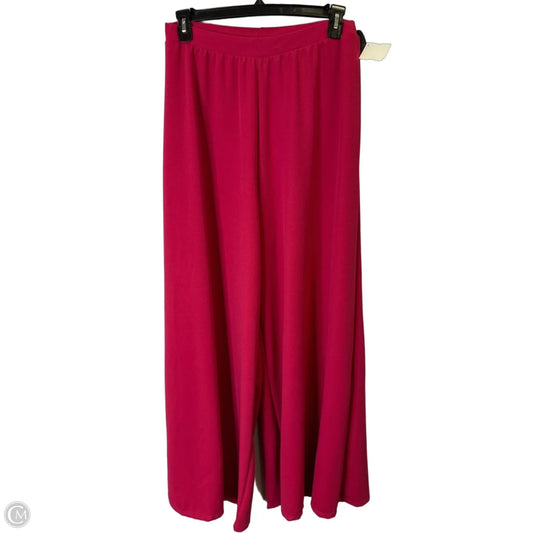 Pants Wide Leg By Clothes Mentor In Pink, Size: 1x