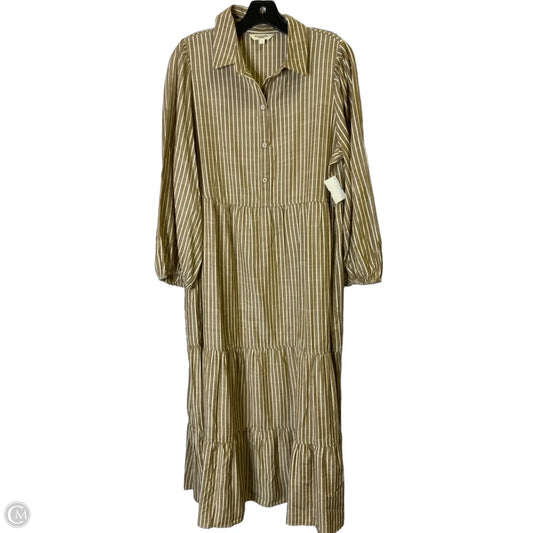 Dress Casual Maxi By Max Studio In Brown, Size: L