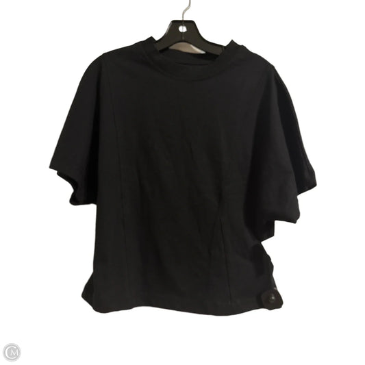 Top Short Sleeve By Anthropologie In Black, Size: L