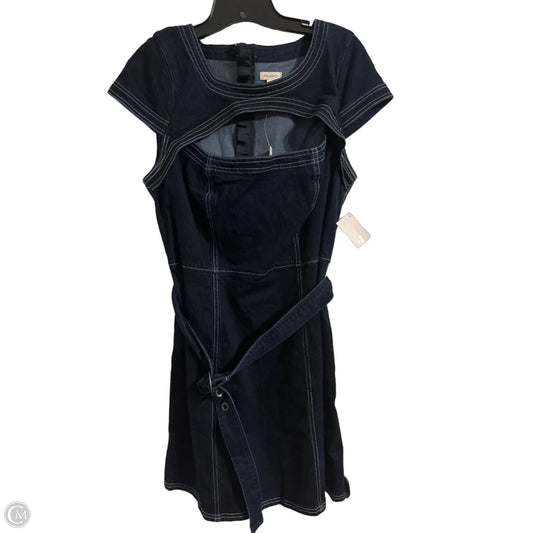 Dress Casual Short By Pilcro In Blue Denim, Size: L