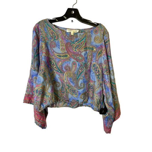 Top Short Sleeve By Chelsea And Theodore In Multi-colored, Size: L