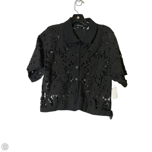 Top Short Sleeve By Solitaire In Black, Size: S