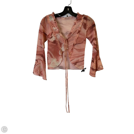 Cardigan By Clothes Mentor In Pink, Size: S