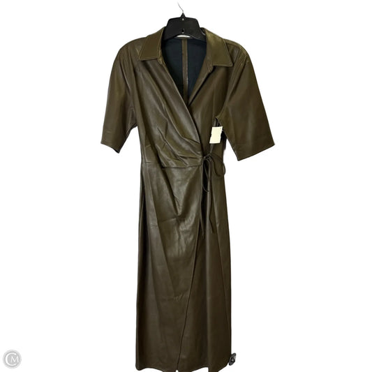 Dress Casual Midi By Clothes Mentor In Brown, Size: S