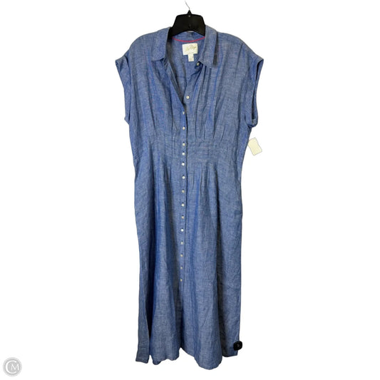 Dress Casual Maxi By Lilly Pulitzer In Blue, Size: 12