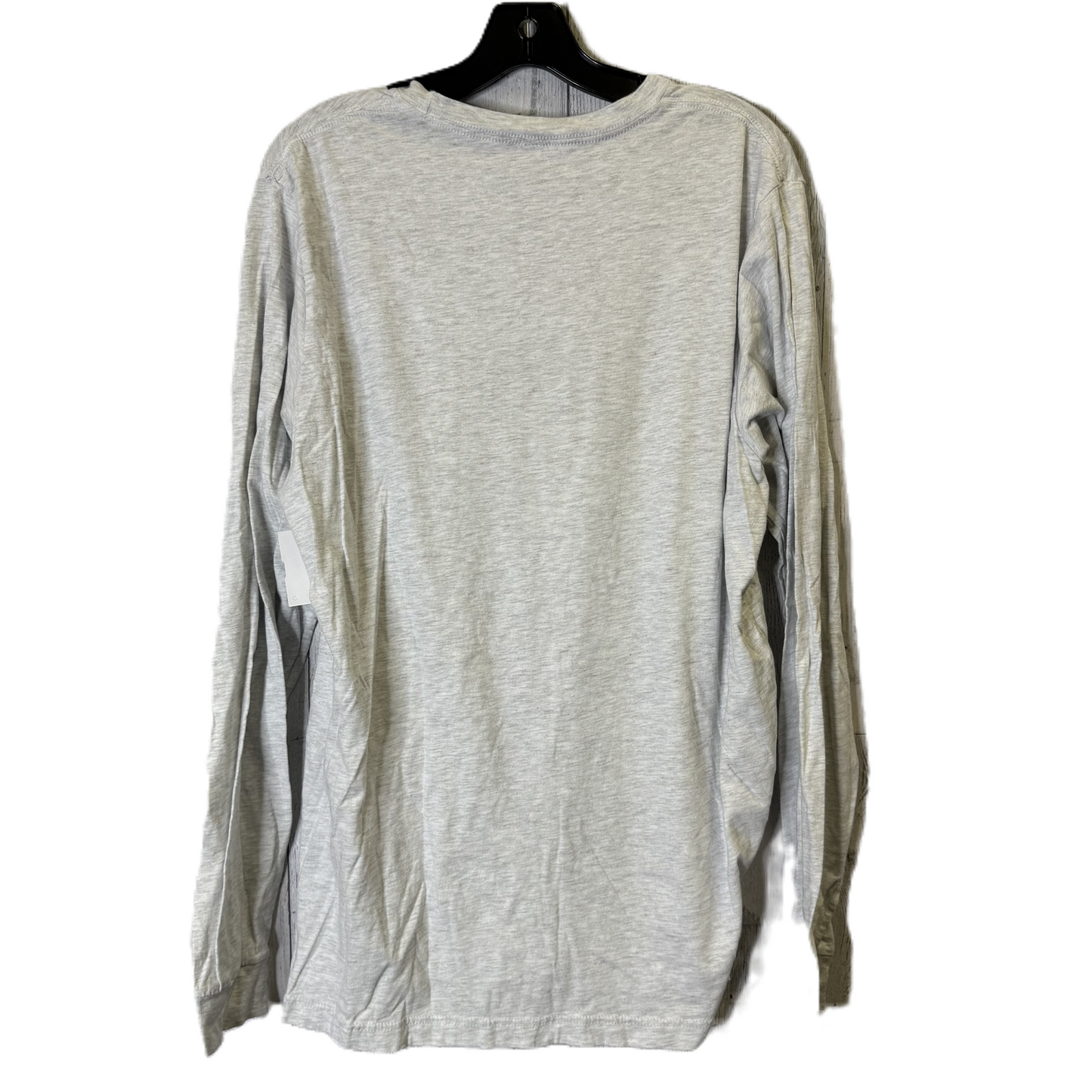 Top Long Sleeve By Bella + Canvas In Grey, Size: Xl