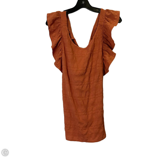 Top Sleeveless By Shein In Orange, Size: L
