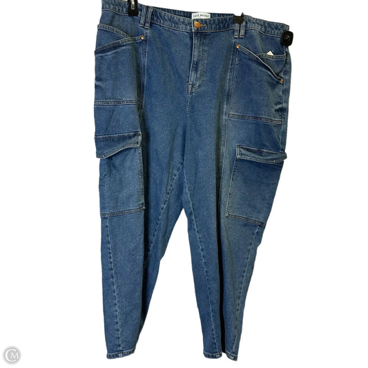 Jeans Straight By Lane Bryant In Blue Denim, Size: 22