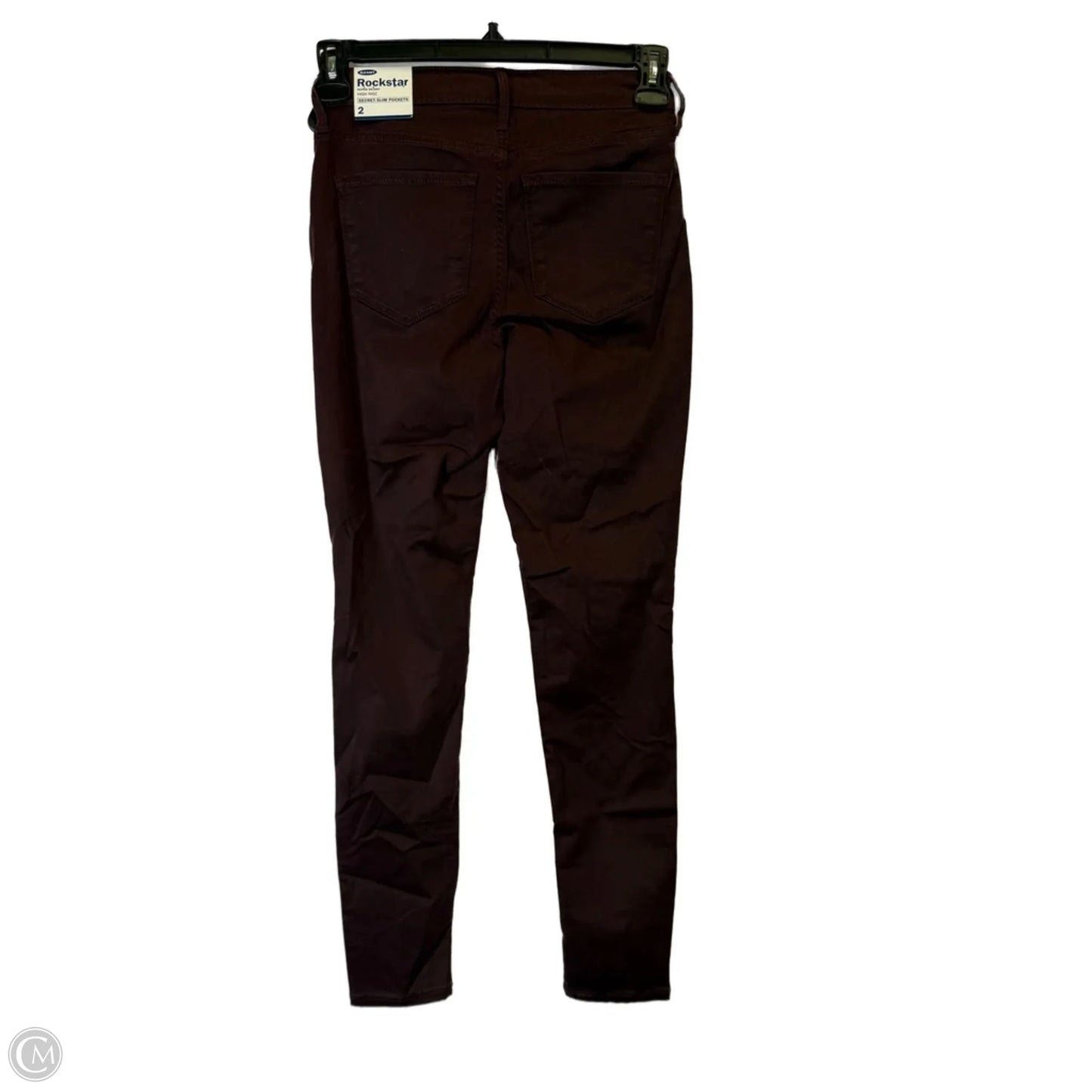 Jeans Skinny By Old Navy In Red, Size: 2