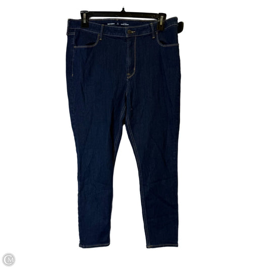 Jeans Skinny By Old Navy In Blue Denim, Size: 16SHORT
