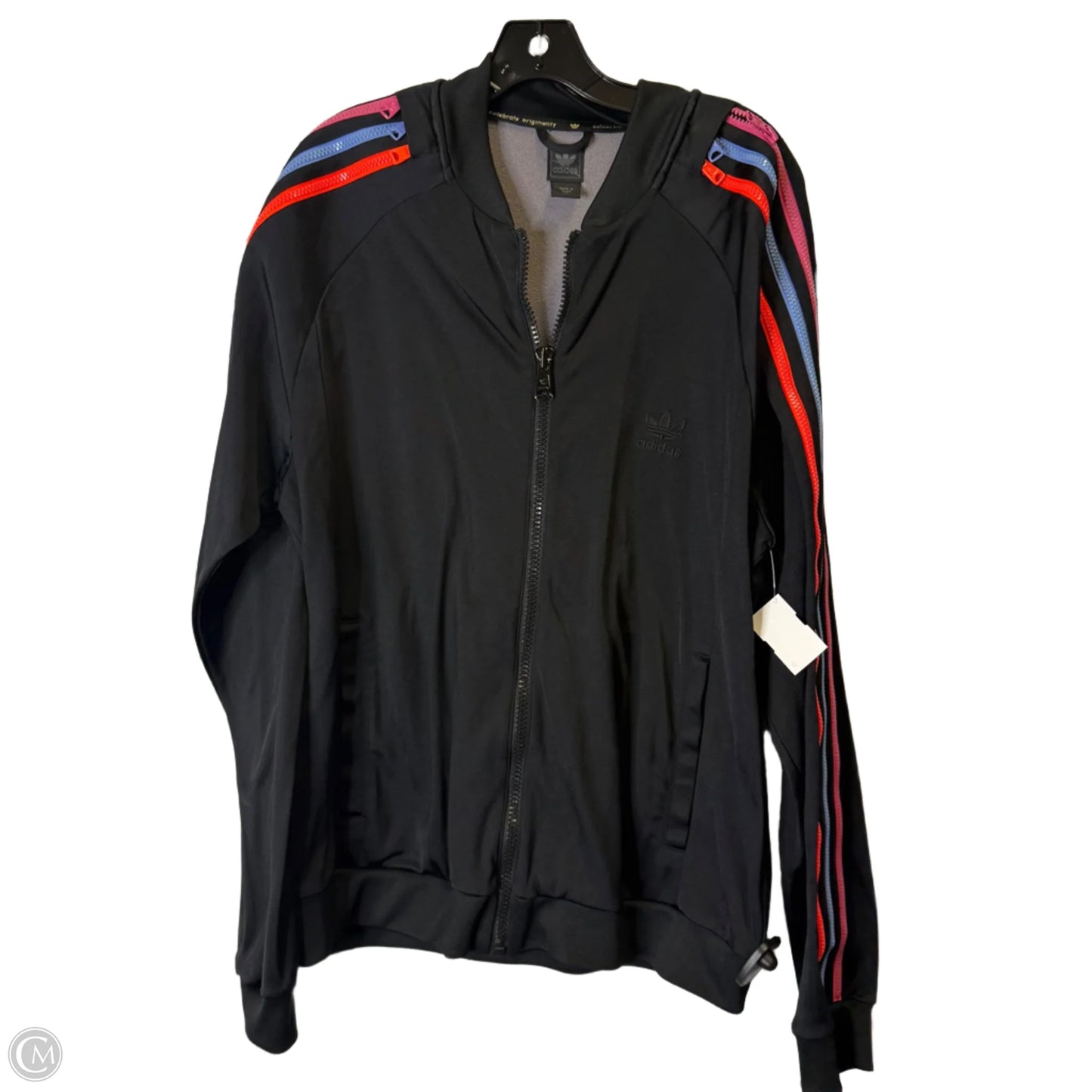 Athletic Jacket By Adidas In Black, Size: Xl