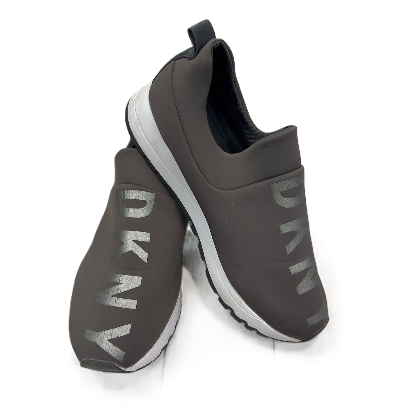 Shoes Sneakers By Dkny In Grey, Size: 5.5