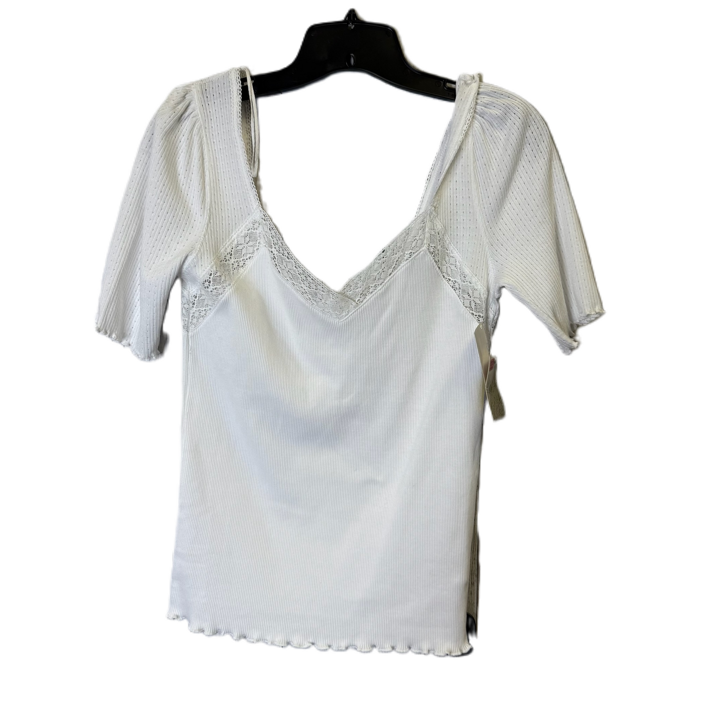 Top Short Sleeve By Free People In White, Size: M