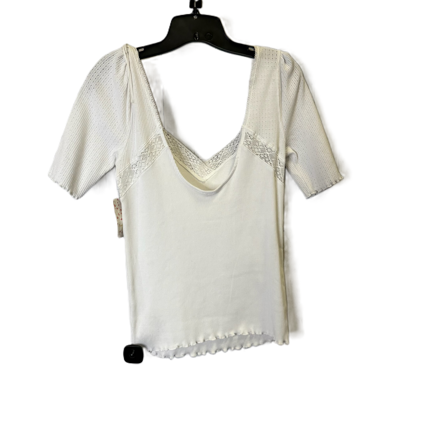 Top Short Sleeve By Free People In White, Size: M