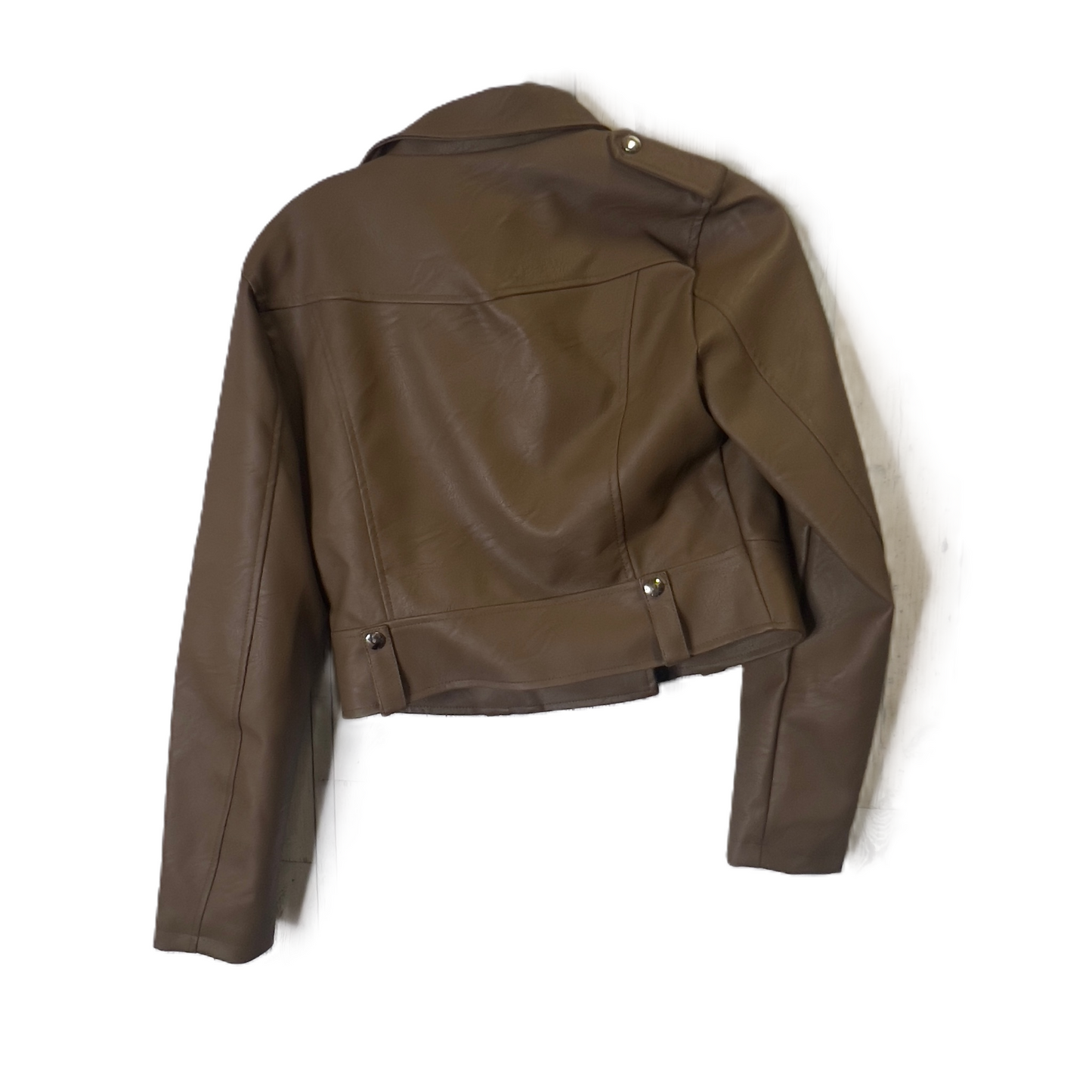 Jacket Moto By Shein In Brown, Size: S