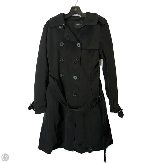 Coat Trench Coat By London Fog In Black, Size: S