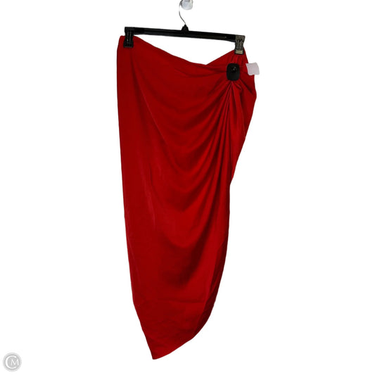 Skirt Maxi By Shein In Red, Size: Xl