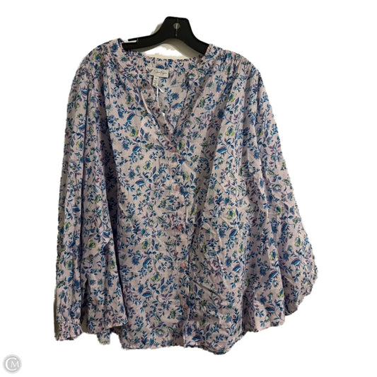 Top Short Sleeve By Jessica Simpson In Purple, Size: 4x