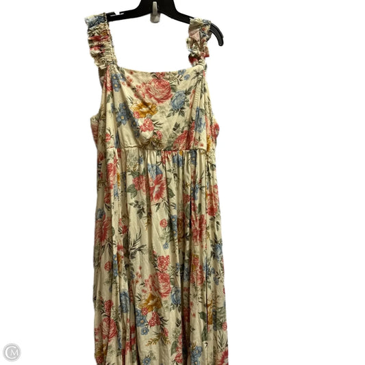 Dress Casual Midi By Torrid In Cream, Size: 4