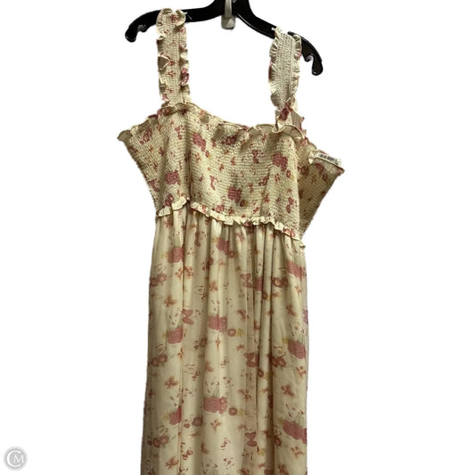 Dress Casual Maxi By Clothes Mentor In Pink, Size: 2X