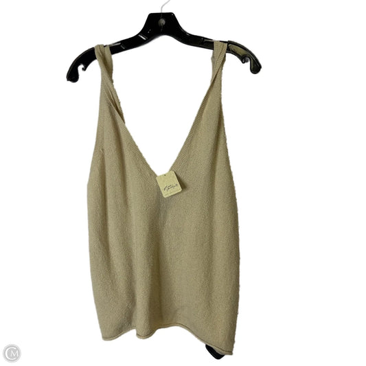 Top Sleeveless By Free People In Cream, Size: L
