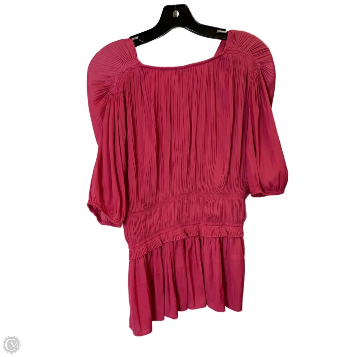 Top Short Sleeve By Current Air In Pink, Size: M