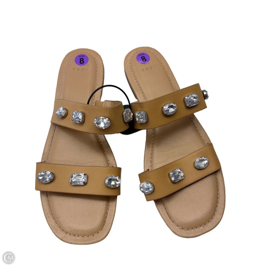 Sandals Flats By A New Day In Tan, Size: 8