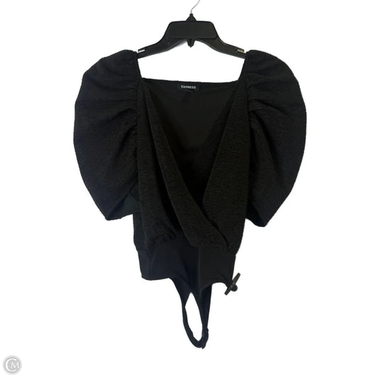 Bodysuit By Express In Black, Size: Xs