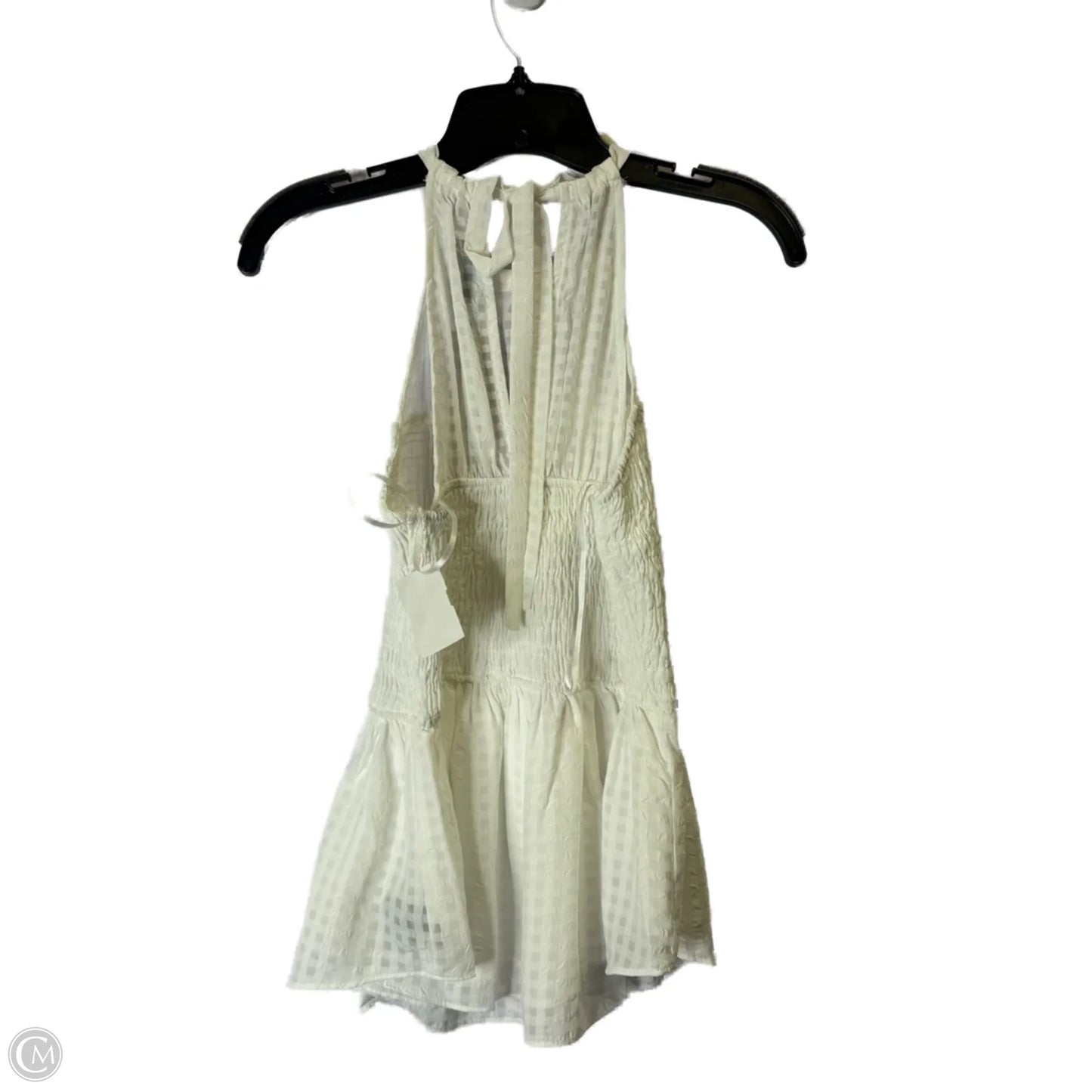 Top Sleeveless By Clothes Mentor In White, Size: S