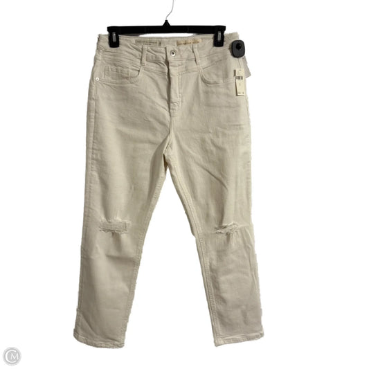Jeans Straight By Pilcro In Cream, Size: 12