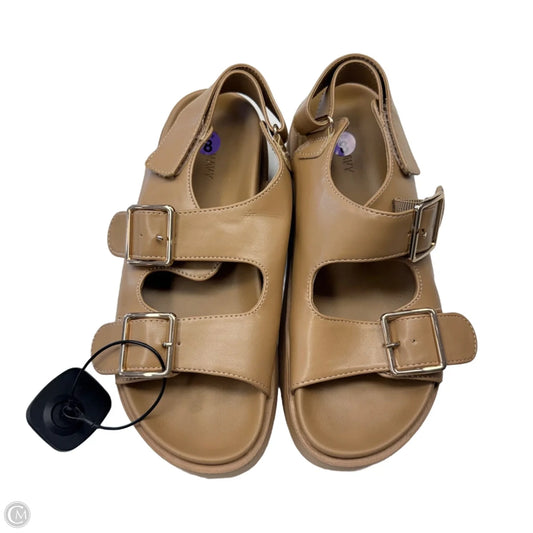Sandals Flats By Old Navy In Tan, Size: 8