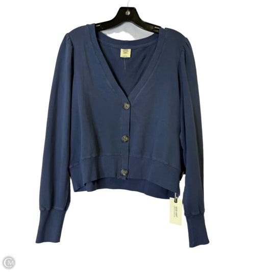 Cardigan By Clothes Mentor In Blue, Size: L