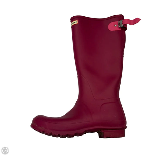 Boots Rain By Hunter In Pink, Size: 10
