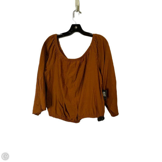 Top Short Sleeve By Ashley Stewart In Orange, Size: 18