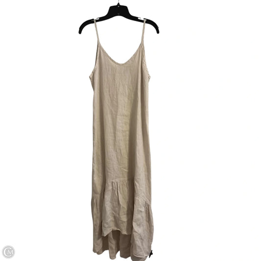 Dress Casual Maxi By Terzo Millennio In Cream, Size: M