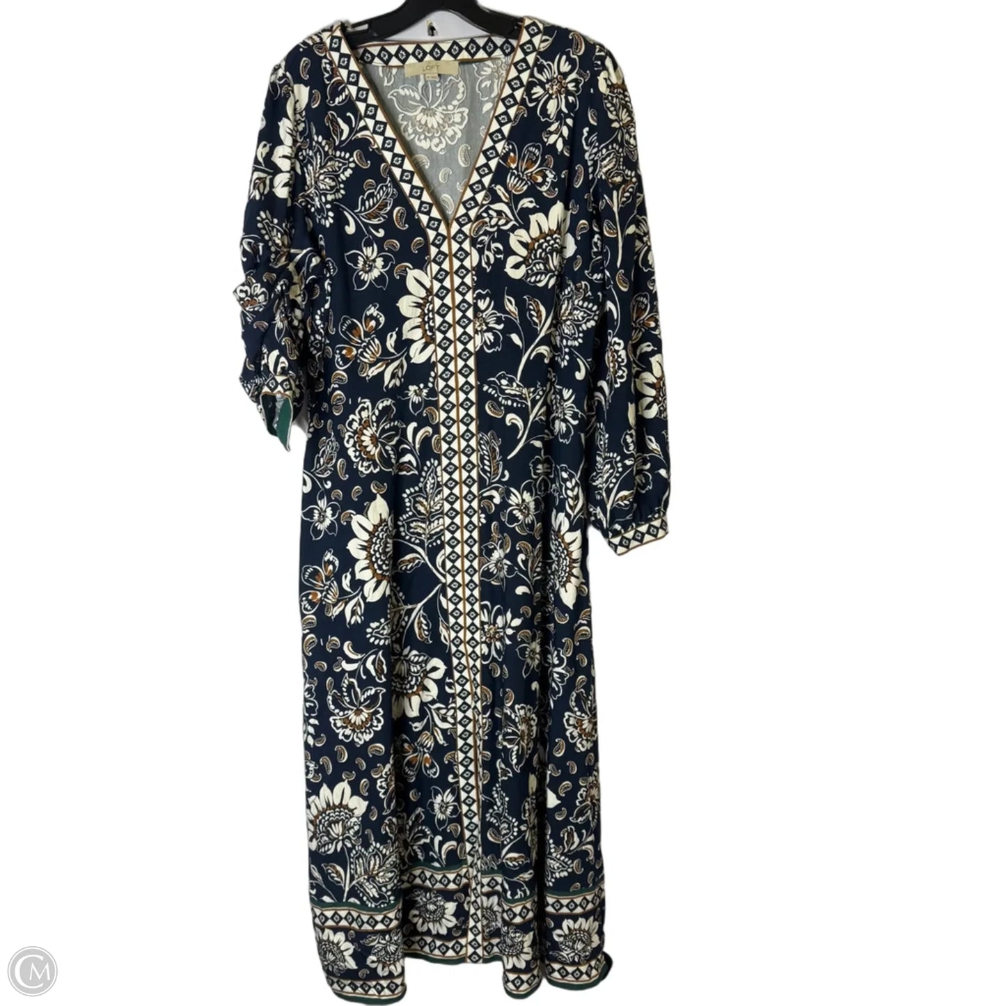 Dress Casual Maxi By Loft In Blue, Size: 14