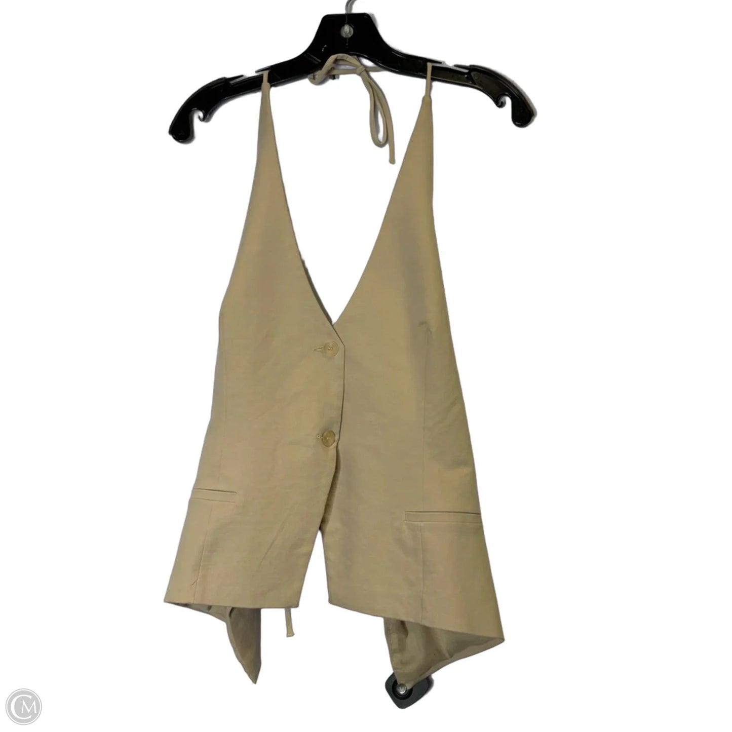 Top Sleeveless By Zara In Cream, Size: Xl