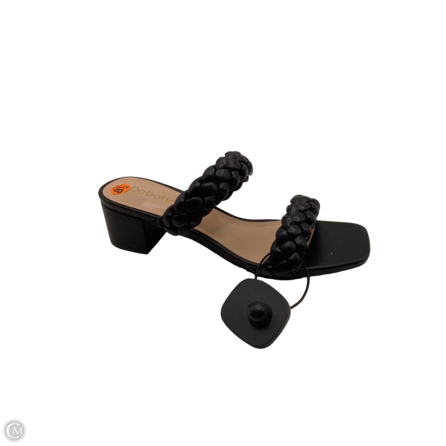 Sandals Heels Block By Clothes Mentor In Black, Size: 8.5
